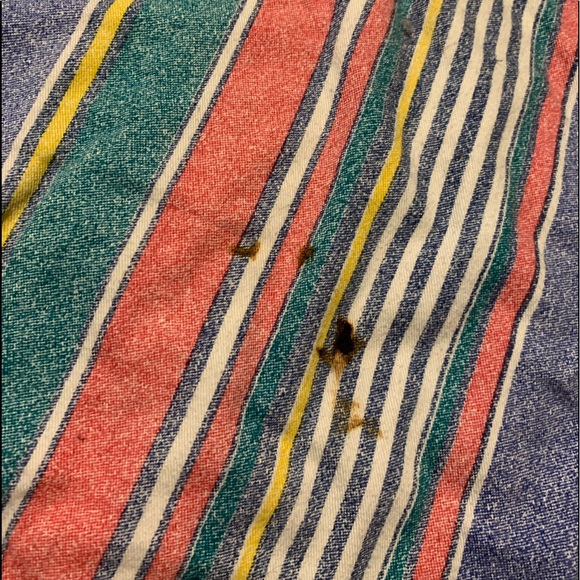 Vintage Cropped Striped Denim Vest - Picture 3 of 3